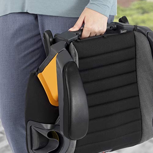 Backless Booster Car Seat with LATCH Attachment, Portable Car Booster Seat for Children 40-110 lbs. T867
