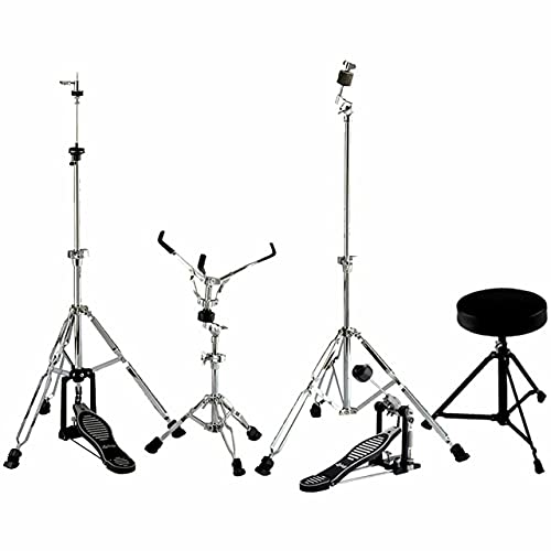 5 Piece Drum Set with Hardware and Cymbals (Black) L9643