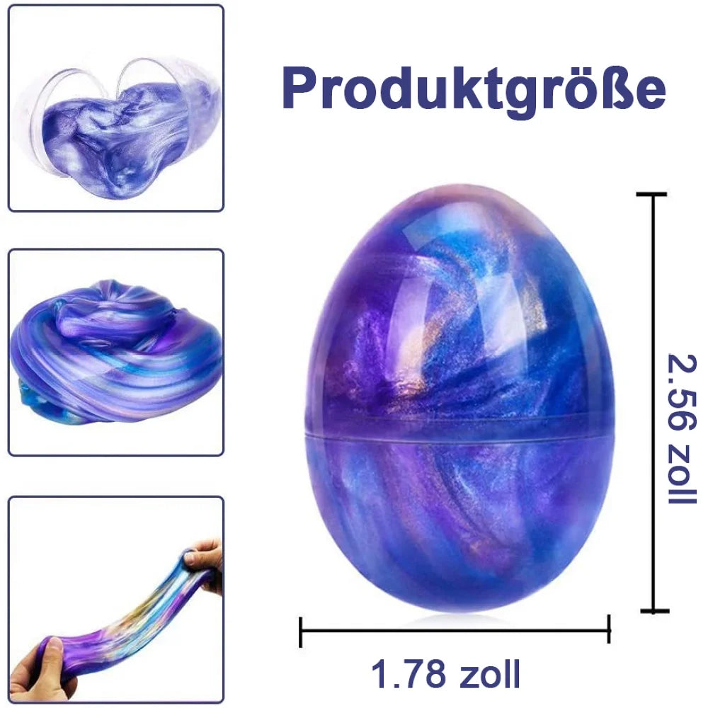 Fluffy Galaxy Slime 3-Pack Egg-Shaped DIY Slime B24753
