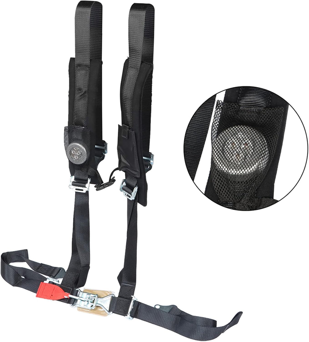 4 Pack Black 4 Point Harness 2 Straps Q45358
