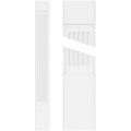 Fluted PVC Pilaster with Capital and Base (Pair) P361