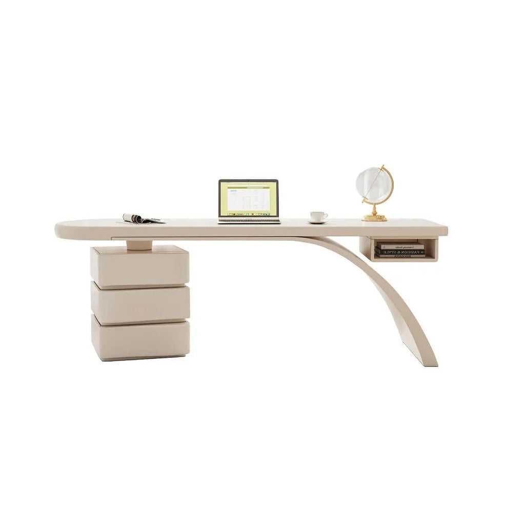 Cream Style Solid Wood Writing Desk H292