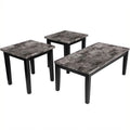 3 Piece Occasional Table Set in Black X3392