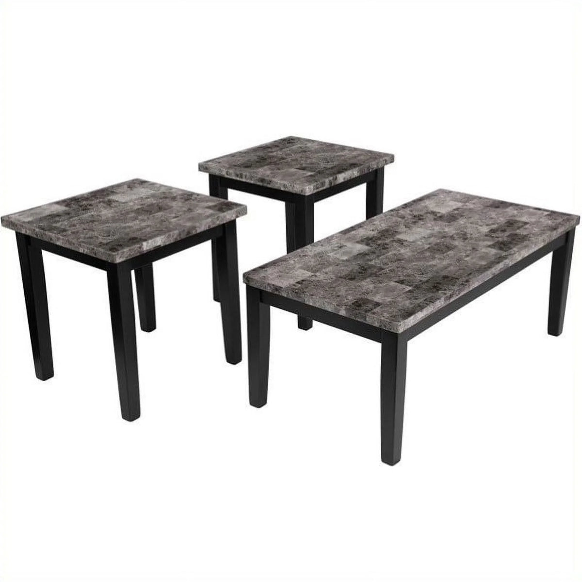 3 Piece Occasional Table Set in Black X3392