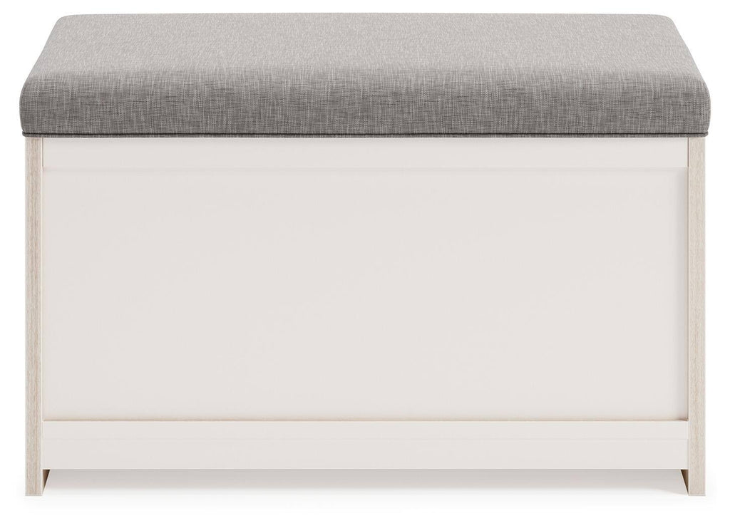 Gray Storage Bench N2517