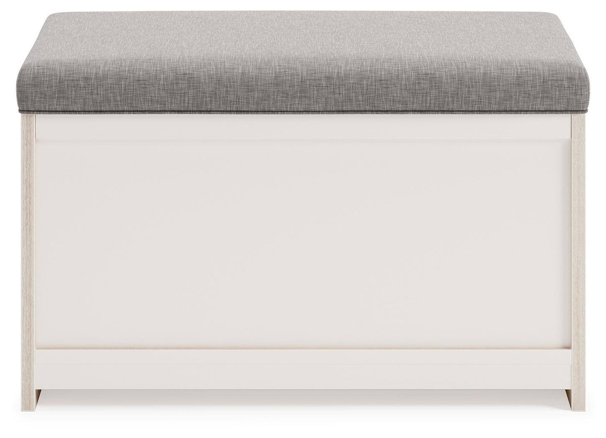 Gray Storage Bench N2517