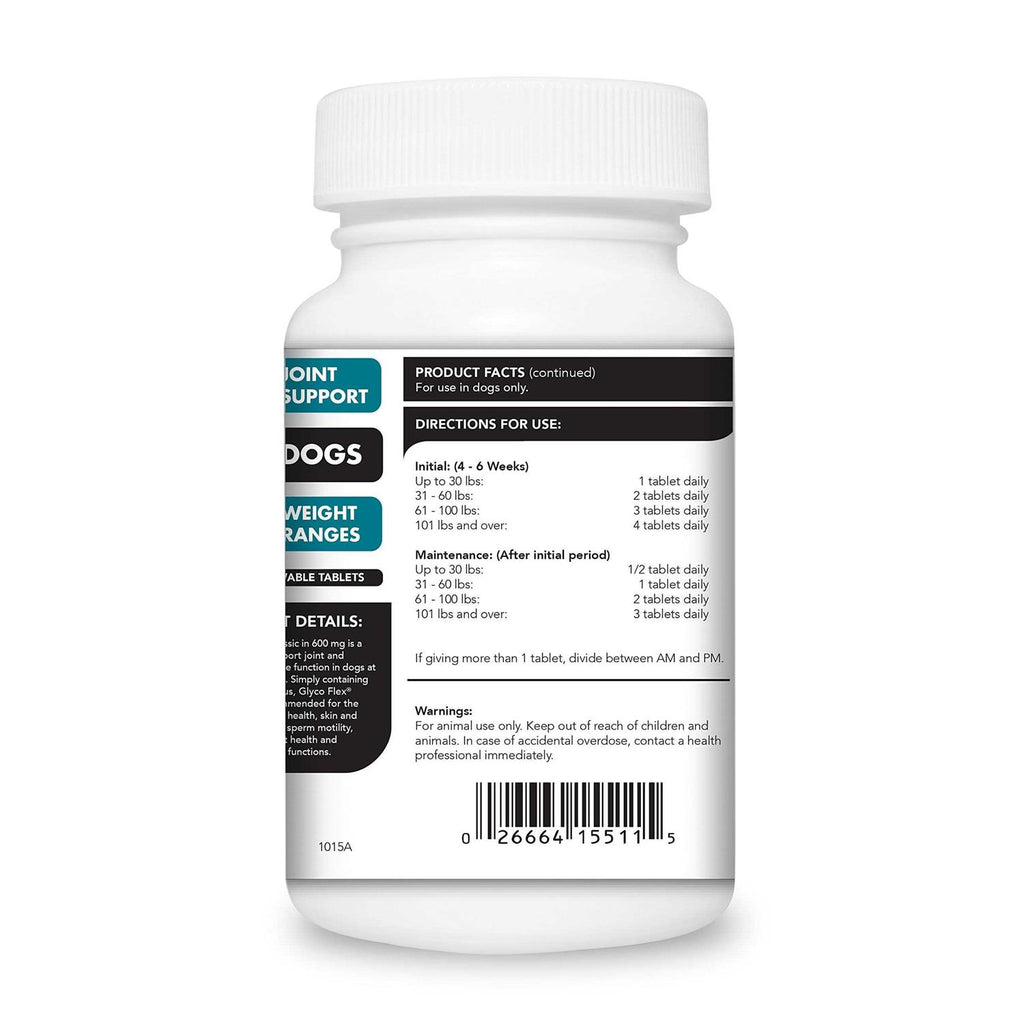 600 mg Hip & Joint Supplement for Dogs V922