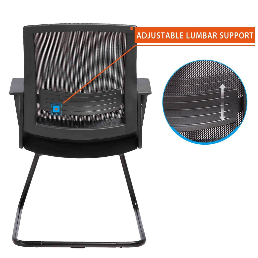 Grey Mid Back Mesh Office Guest Chair R8599