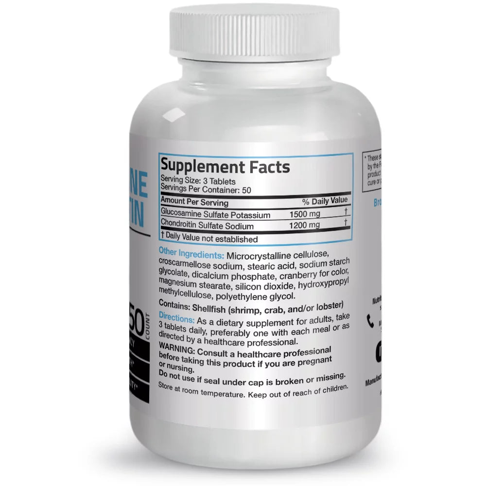 150 Tablets Glucosamine 1500 mg and Chondroitin 1200 mg I639