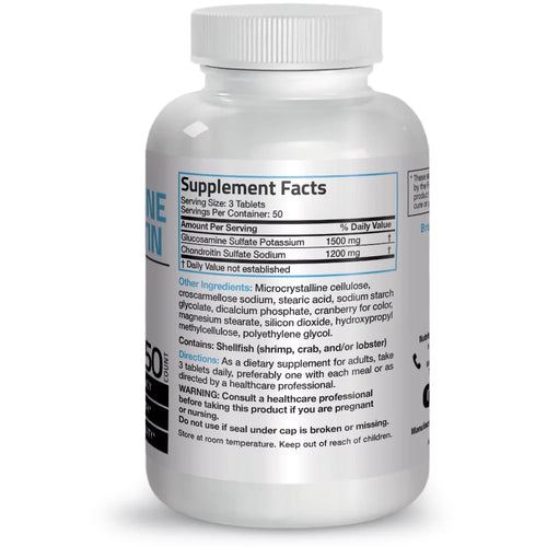 150 Tablets Glucosamine 1500 mg and Chondroitin 1200 mg I639