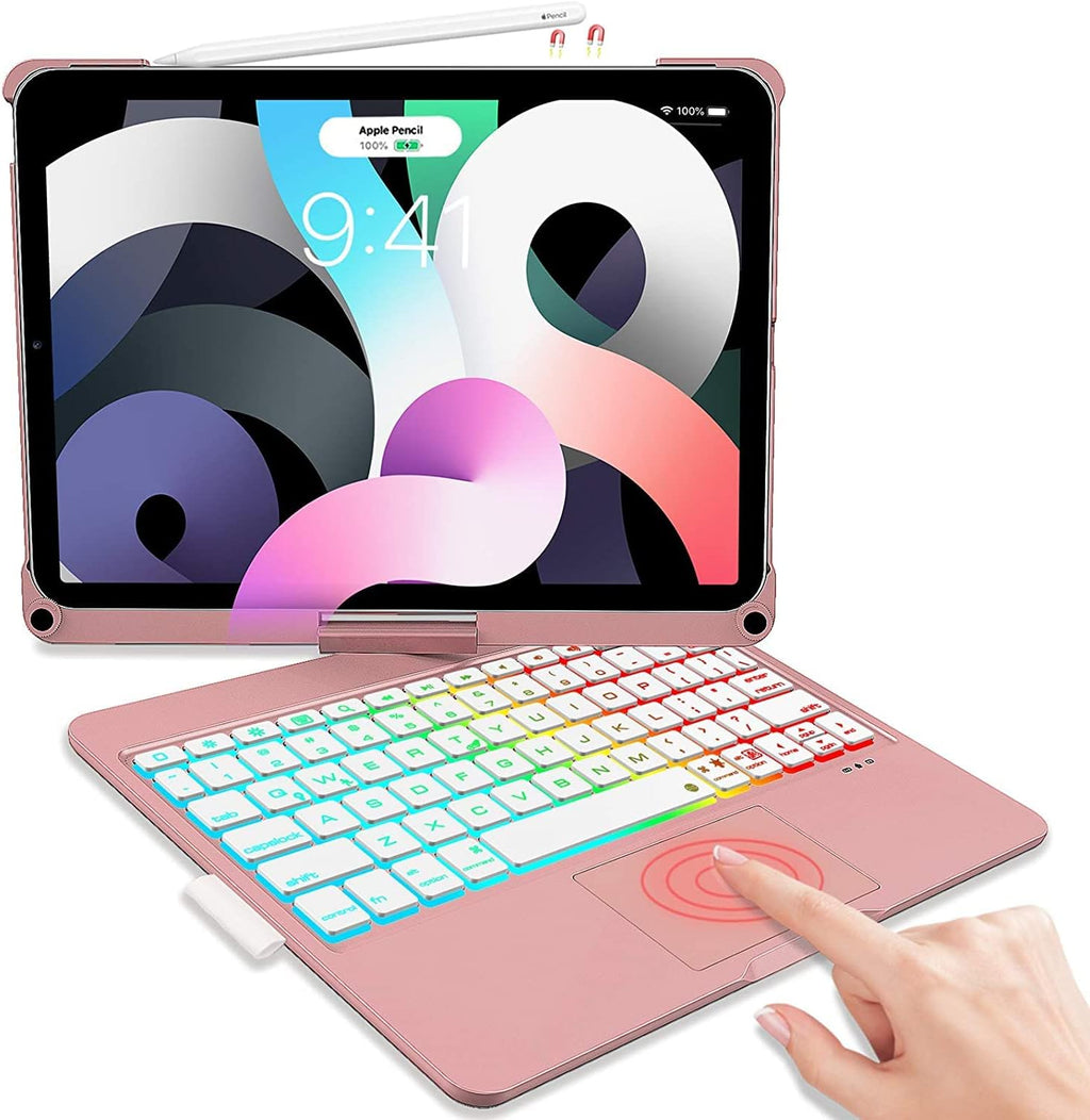 Black Backlit Keyboard Case for iPad Pro 11 inch with Trackpad and Pencil Holder N988