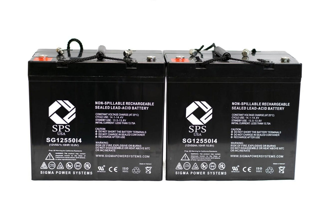 12V 55 Ah Replacement Battery 2 Pack T657395