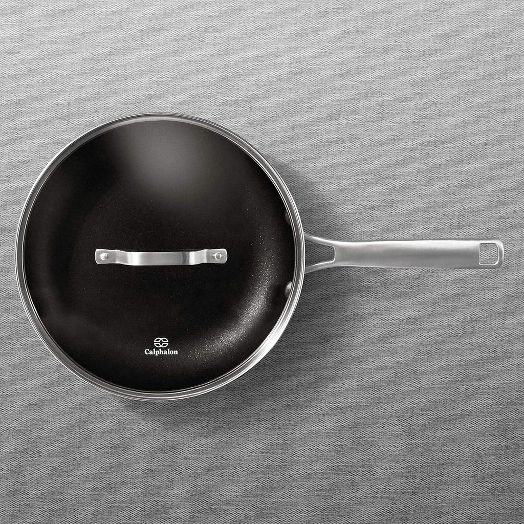 Black 10-Inch Omelette Fry Pan with Cover X406