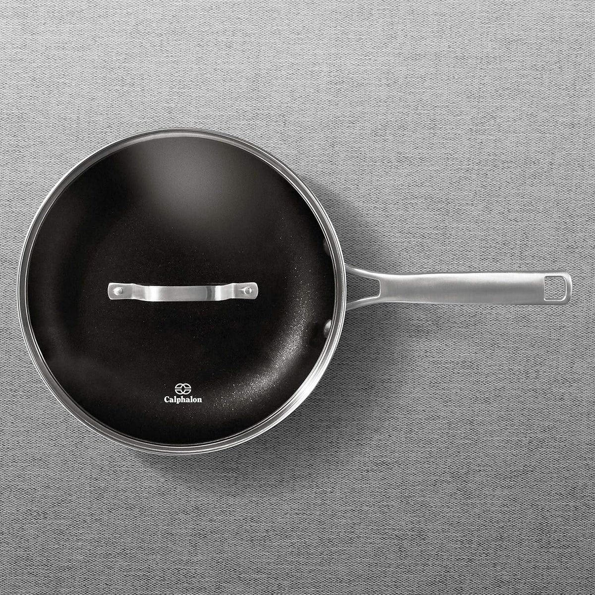 Black 10-Inch Omelette Fry Pan with Cover X406
