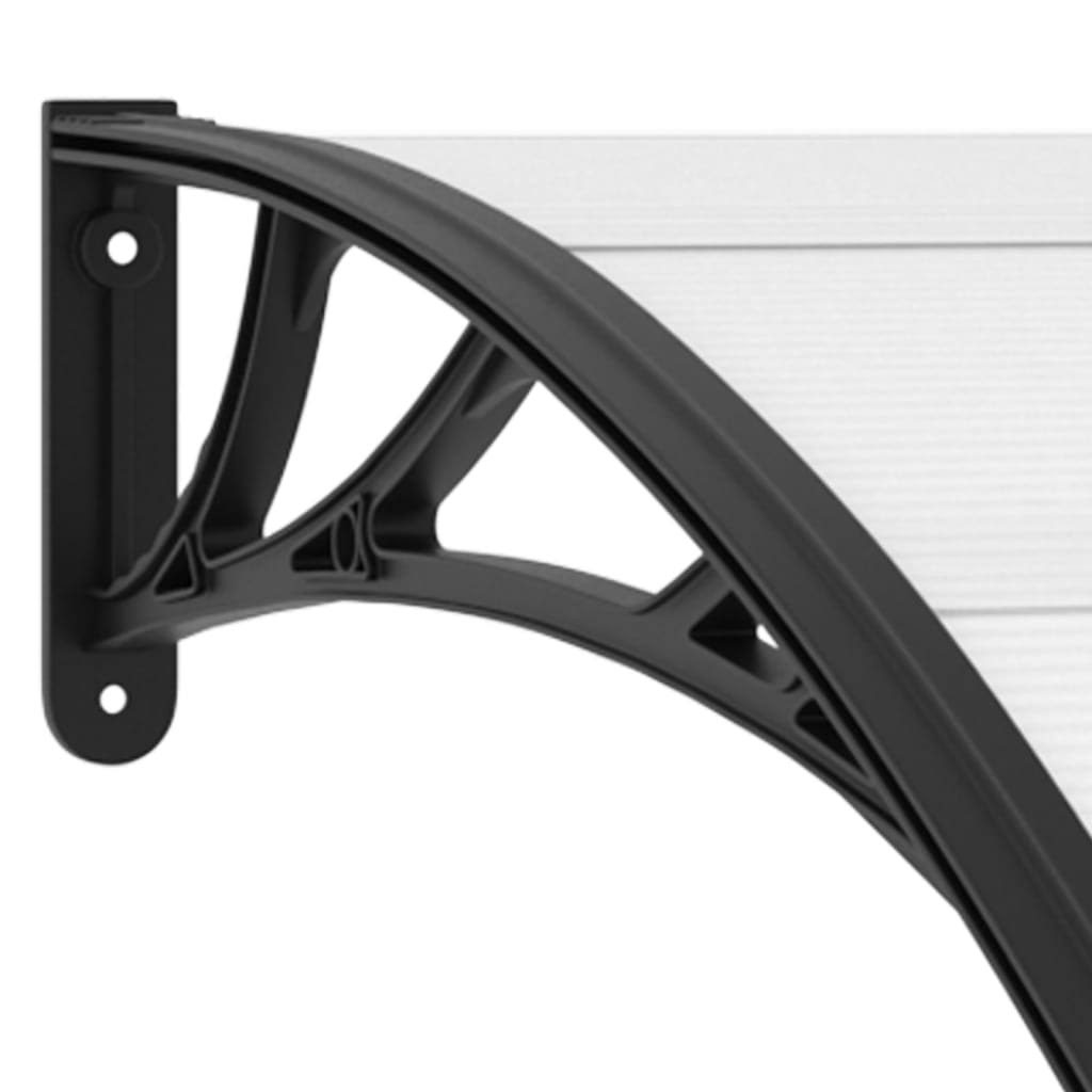 Black Transparent Door Canopy 59x22x31.5x22 PC J95738