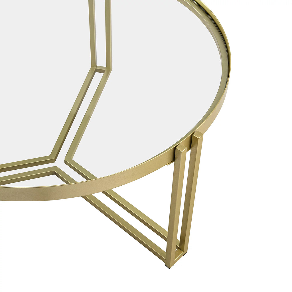 Round Glass Coffee Table I5463