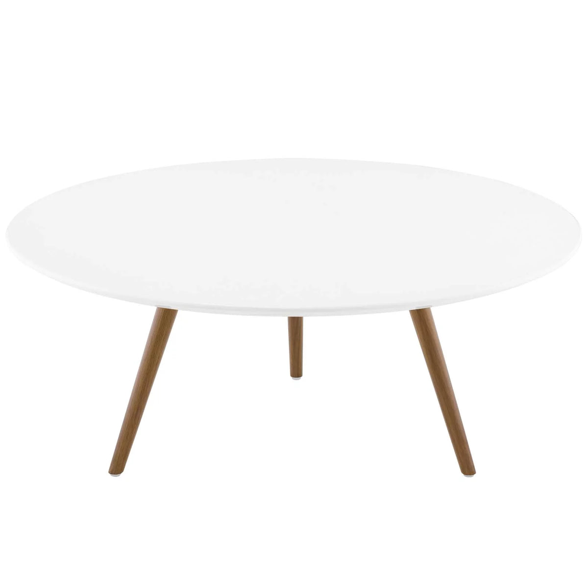 Round Wood Metal Coffee Table K4002