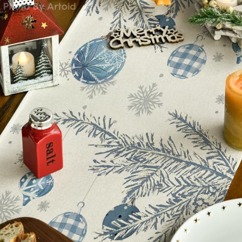 Red Pine Trees Christmas Table Runner 13x72 Inch M8798