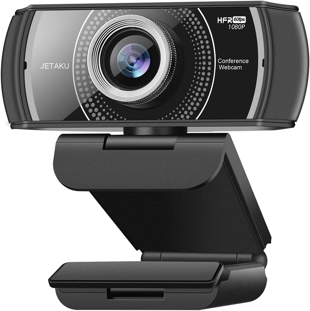 Black 1080P USB Webcam with Microphone L36718