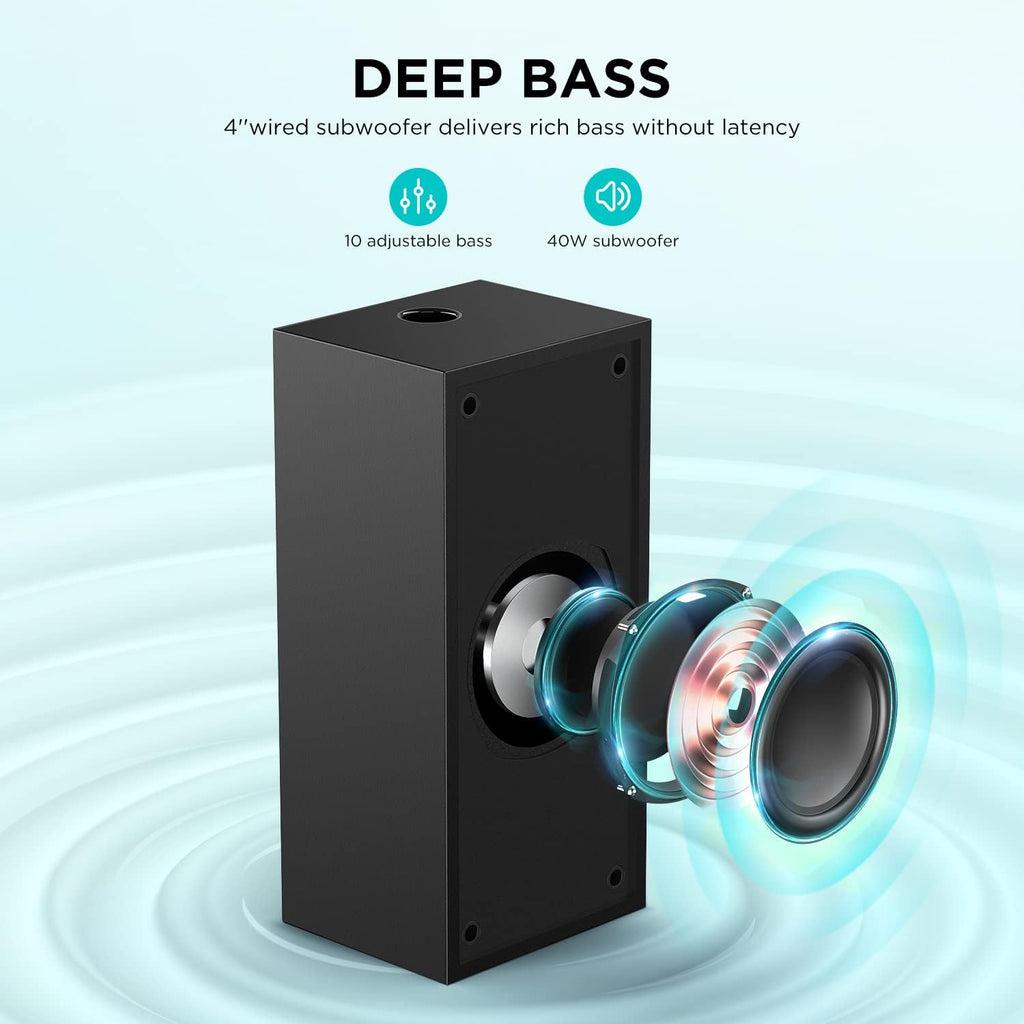 2.1 Slim Sound Bar with Subwoofer, Pack of 2 G945