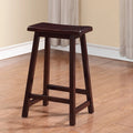 Wood Counter Stool, 24" Seat Height, Dark Brown M305061