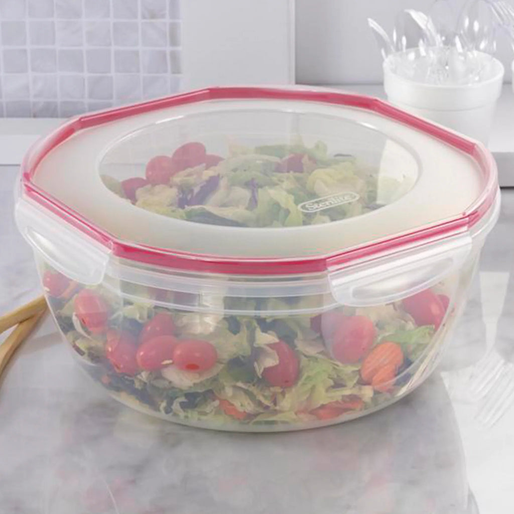 8.10 Quart Plastic Food Storage Bowl Container, 2 Pack K1069