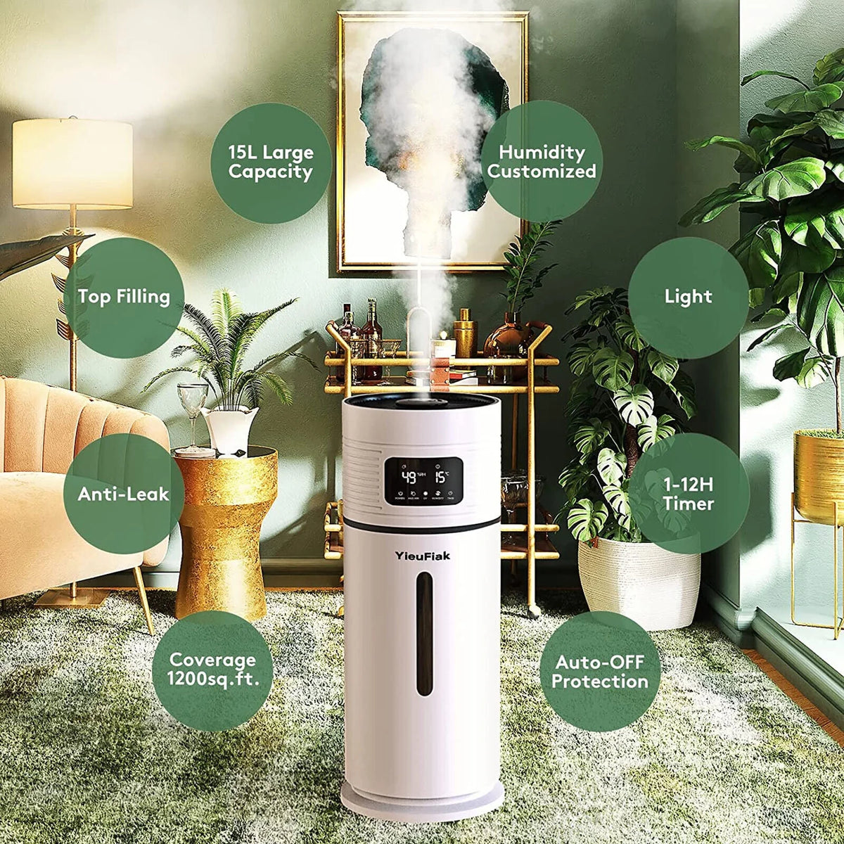 4 Gal Cool Mist Ultrasonic Humidifier M4572