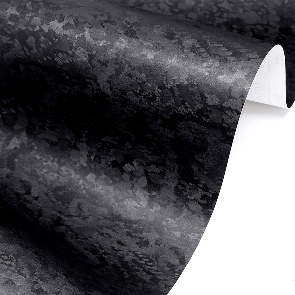 Black Forged Brushed Carbon Fiber Vinyl Wrap (6ft x 5ft) N718939