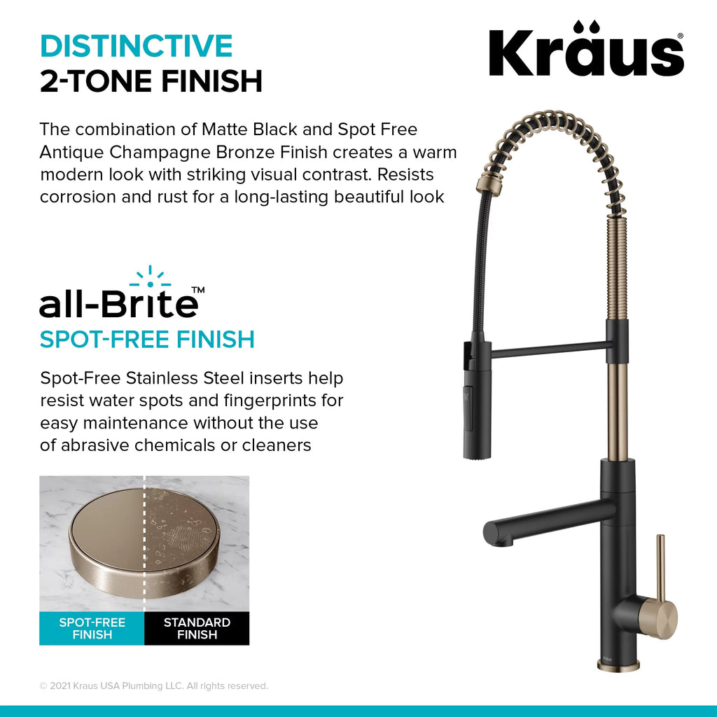 Commercial Style Pull-Down Single Handle Kitchen Faucet with Pot Filler C7937