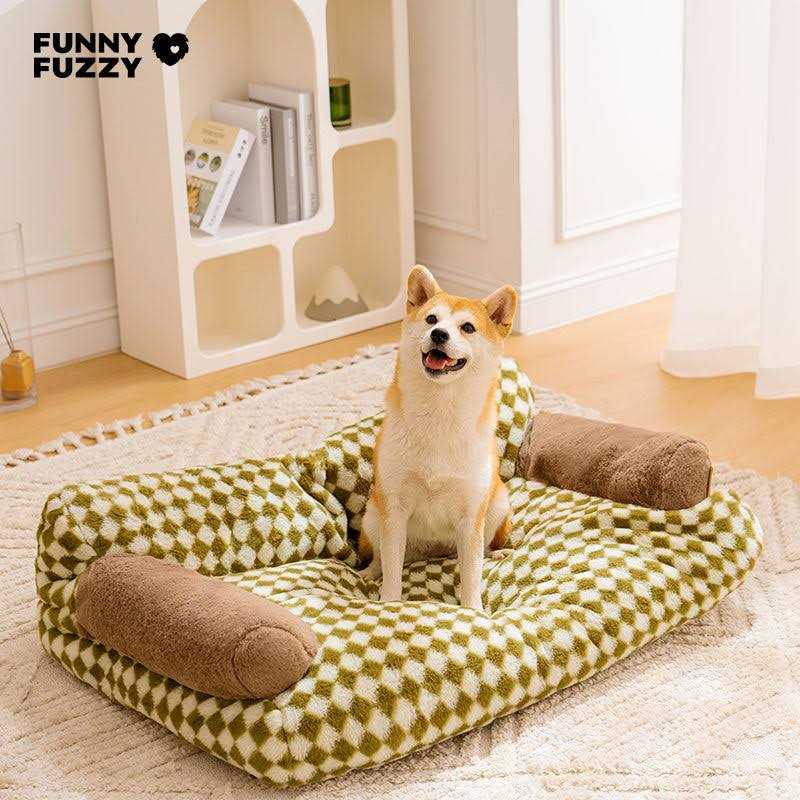 Plaid Dog & Cat Couch Bed N81238