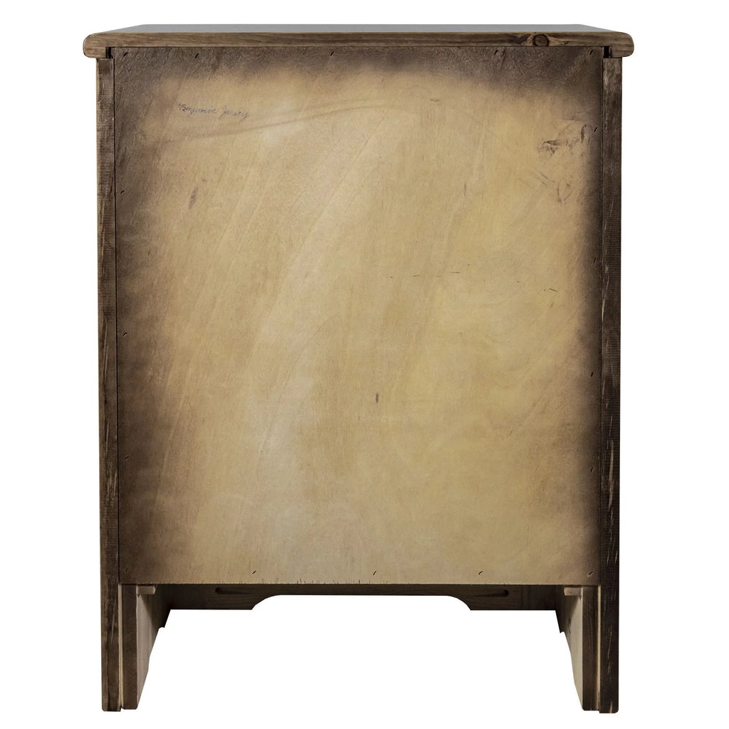 Accent Cabinet with Laser Engraved Wolf Design P569810