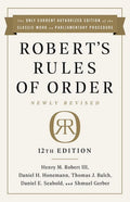 Robert's Rules of Order Newly Revised, 12th edition (Paperback) A477502
