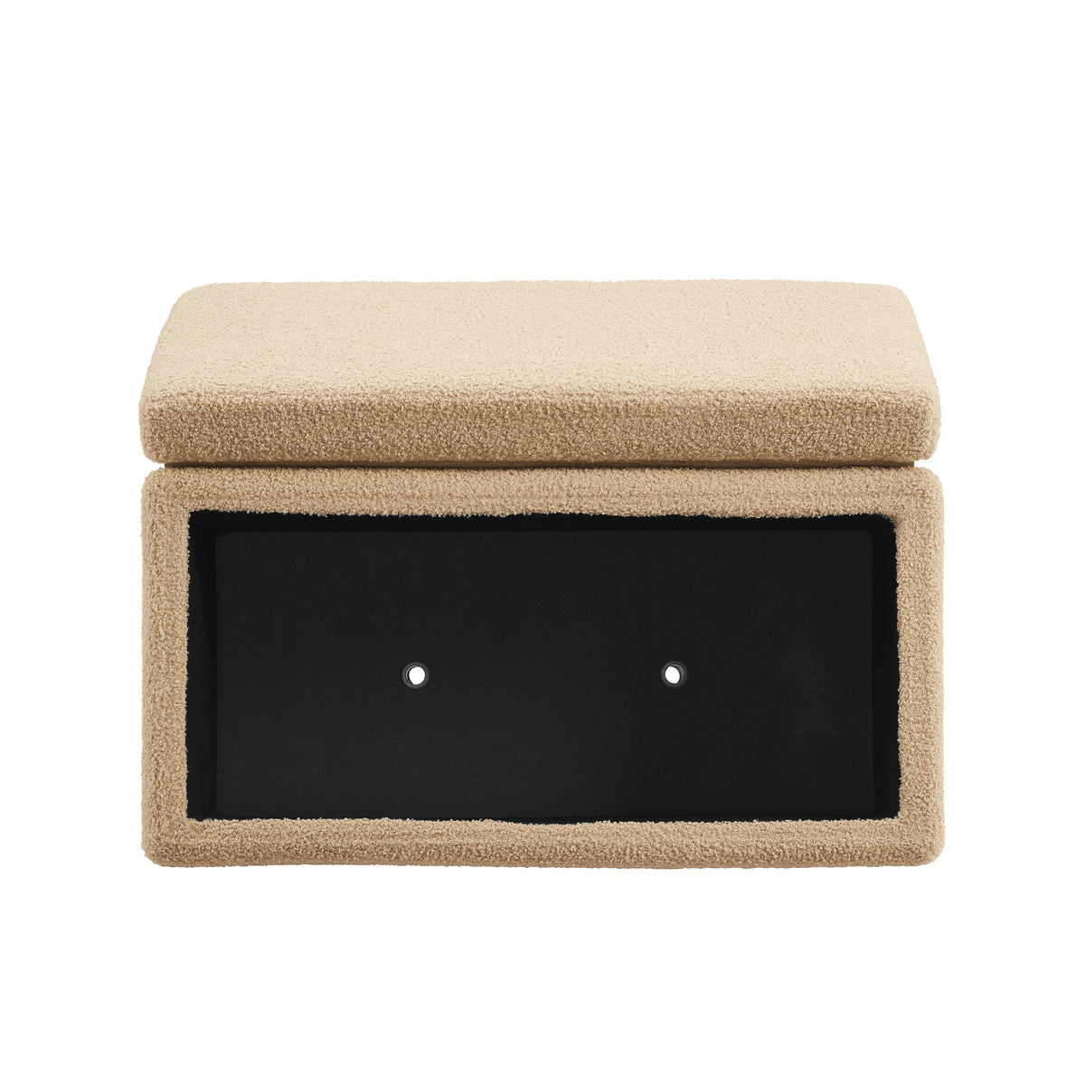 Tan Rectangle Storage Ottoman W4441