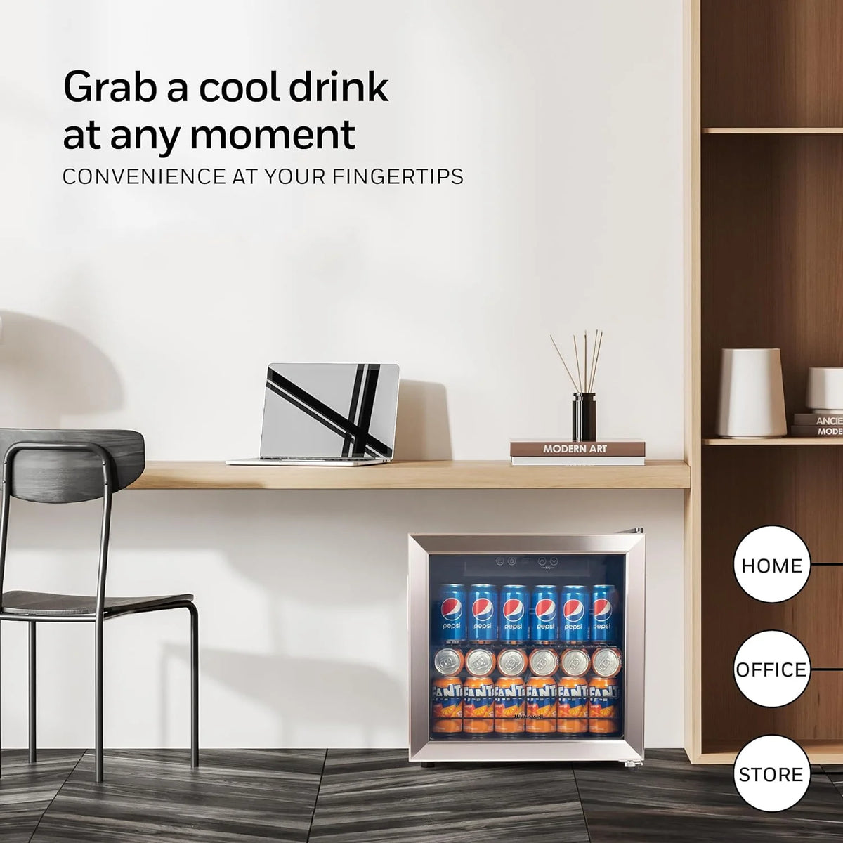 48 Can Mini Fridge with Glass Door K42643