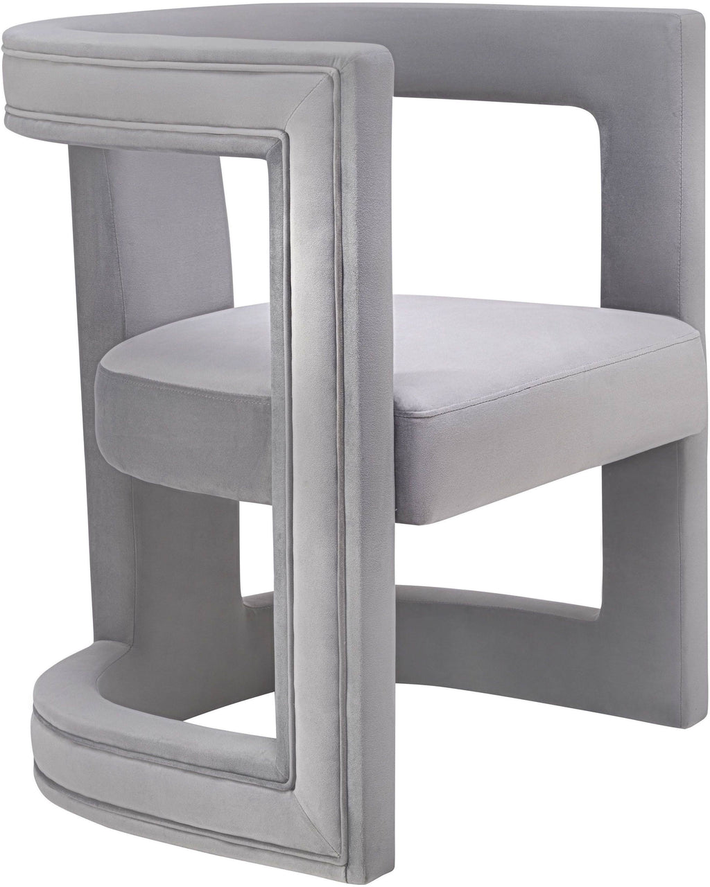 Grey Velvet Chair H132282