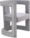 Grey Velvet Chair H132282