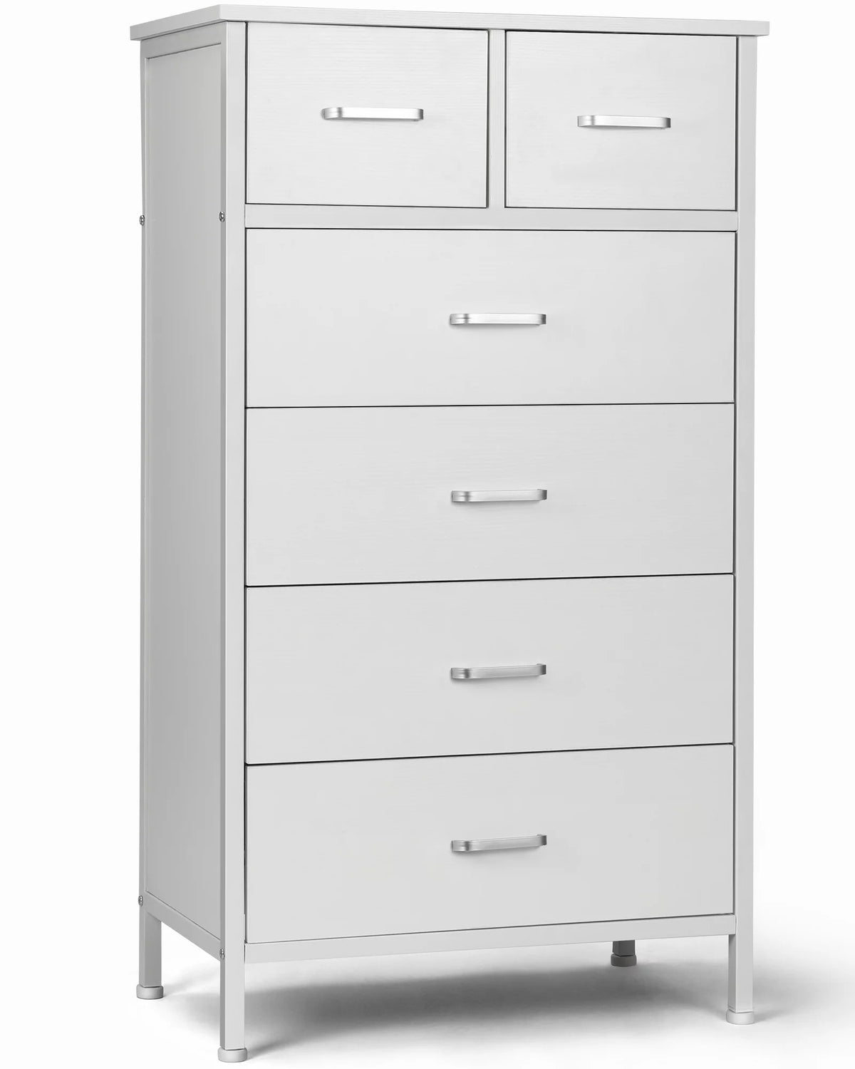 White 6 Drawer Wood Dresser O1321