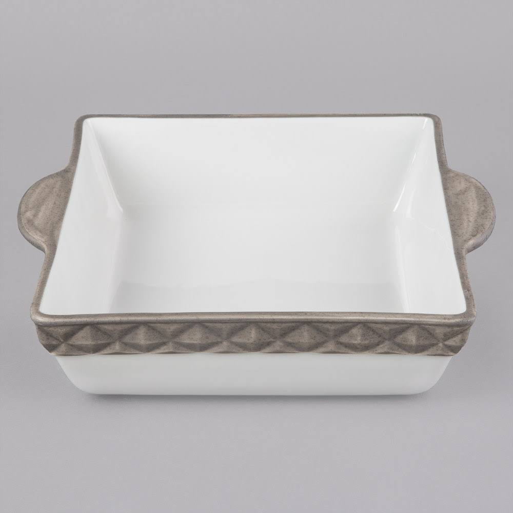 Black Truffle Band Square China Casserole Dish A94106