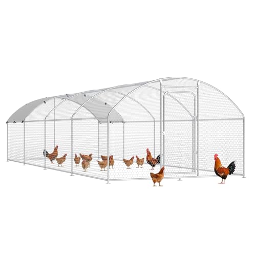 Large Metal Chicken Coop with Anti-UV Cover N78256