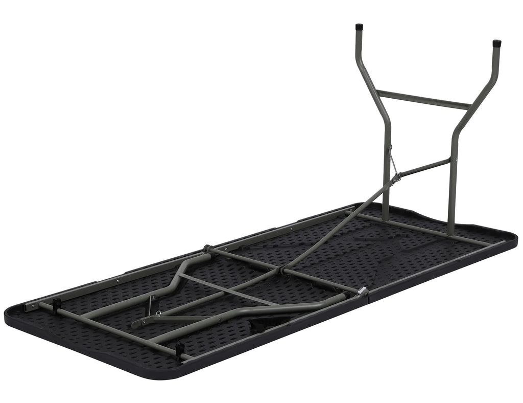 6ft Folding Table Black Z574545