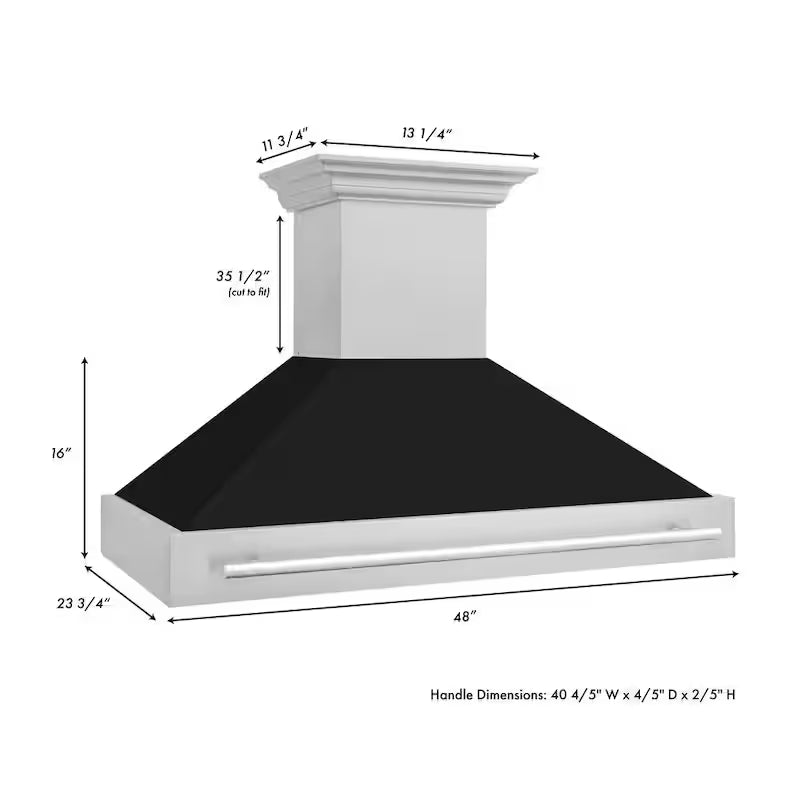 48 in. 700 CFM Ducted Wall Mount Range Hood C477