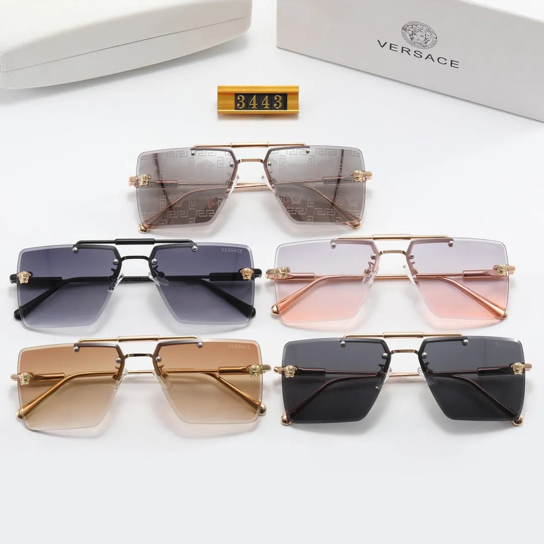 Frameless Double Bridge Polarized Sunglasses O946684