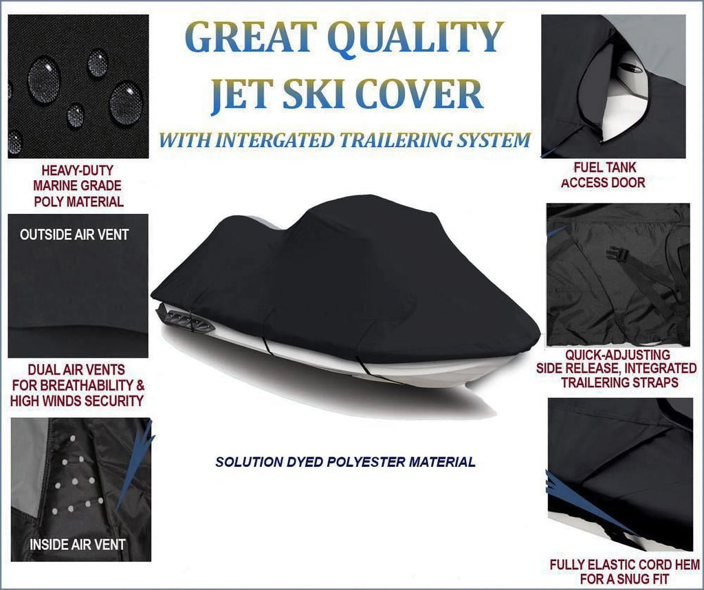 Black 600 Denier Jet Ski Cover Y8465