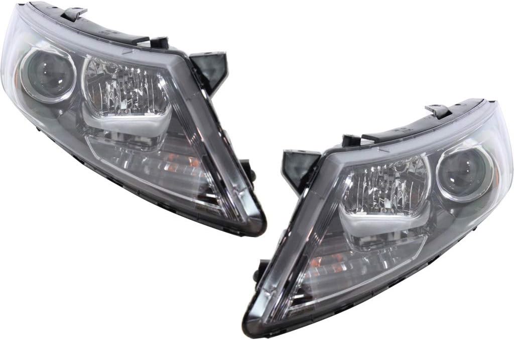 Headlight Assembly for Kia Optima 2010 2011 2012 2013 Pair Halogen J926407