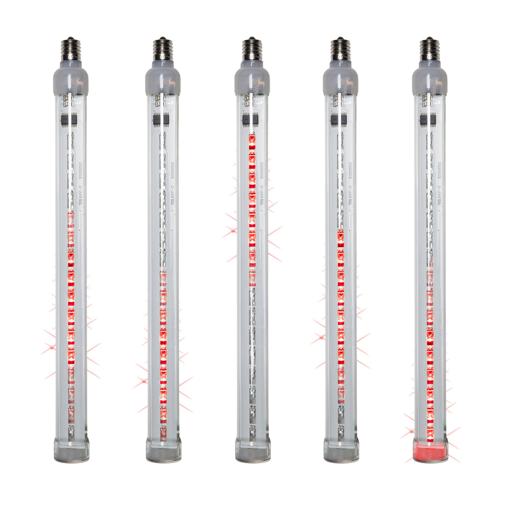 24 inch LED Tubes Red Light - 5 Bulbs P162732