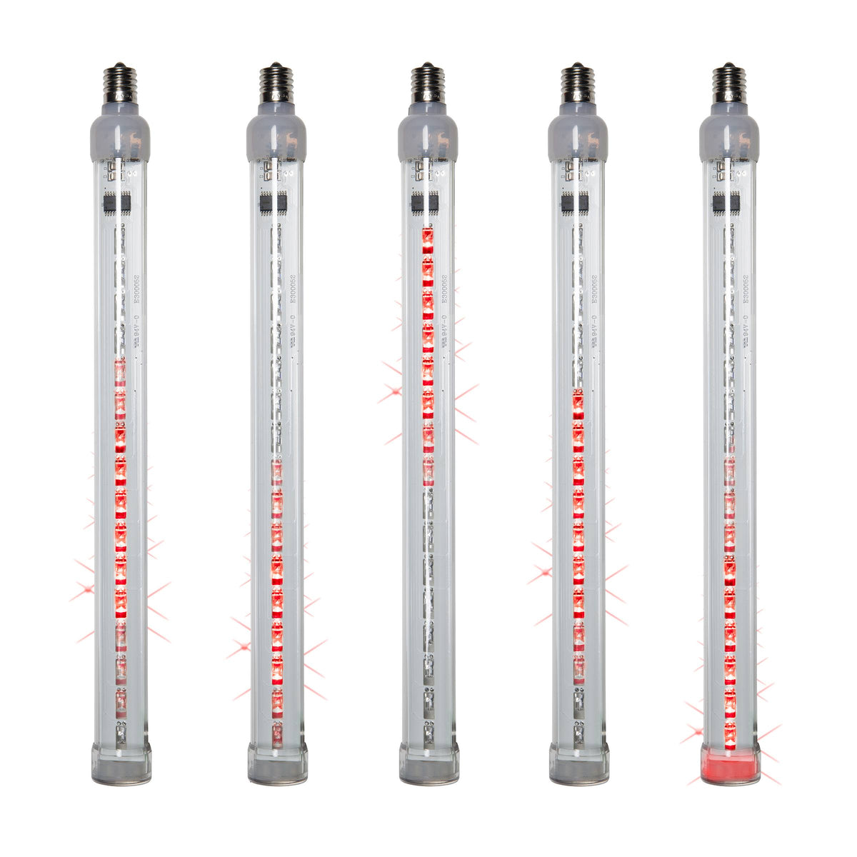 24 inch LED Tubes Red Light - 5 Bulbs P162732