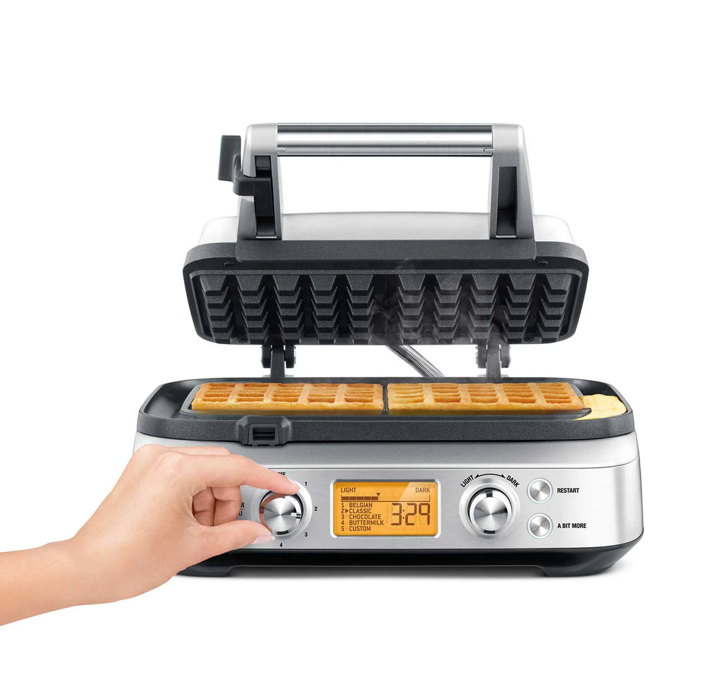 Brushed Stainless Steel 2 Slice Waffle Maker F5007
