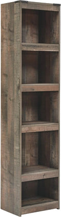 Rustic Pier Bookcase with 3 Adjustable Shelves, Gray Pine H5678