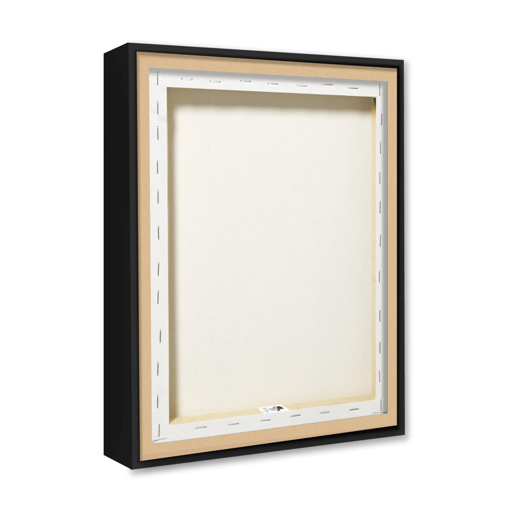 Jet Black Framed Art Print Wall Art V1361