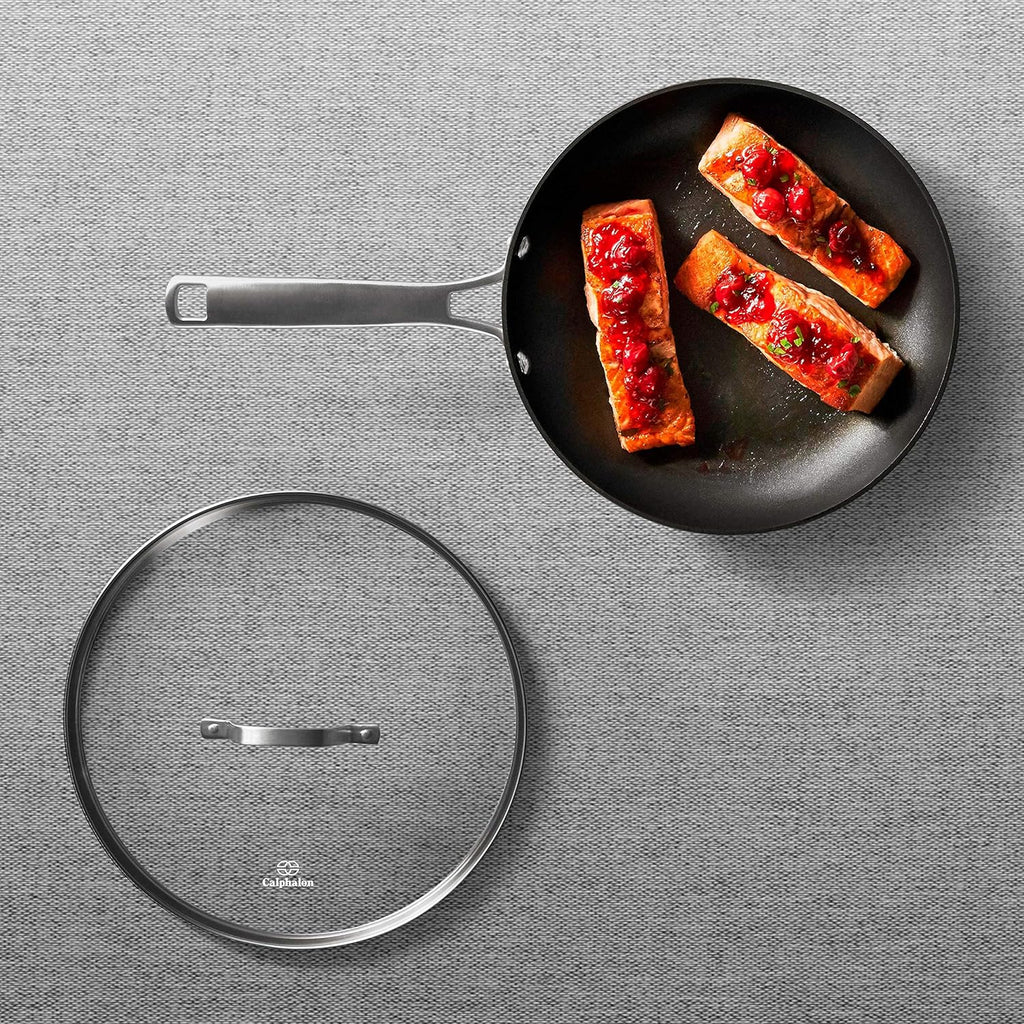 Black 10-Inch Omelette Fry Pan with Cover X406